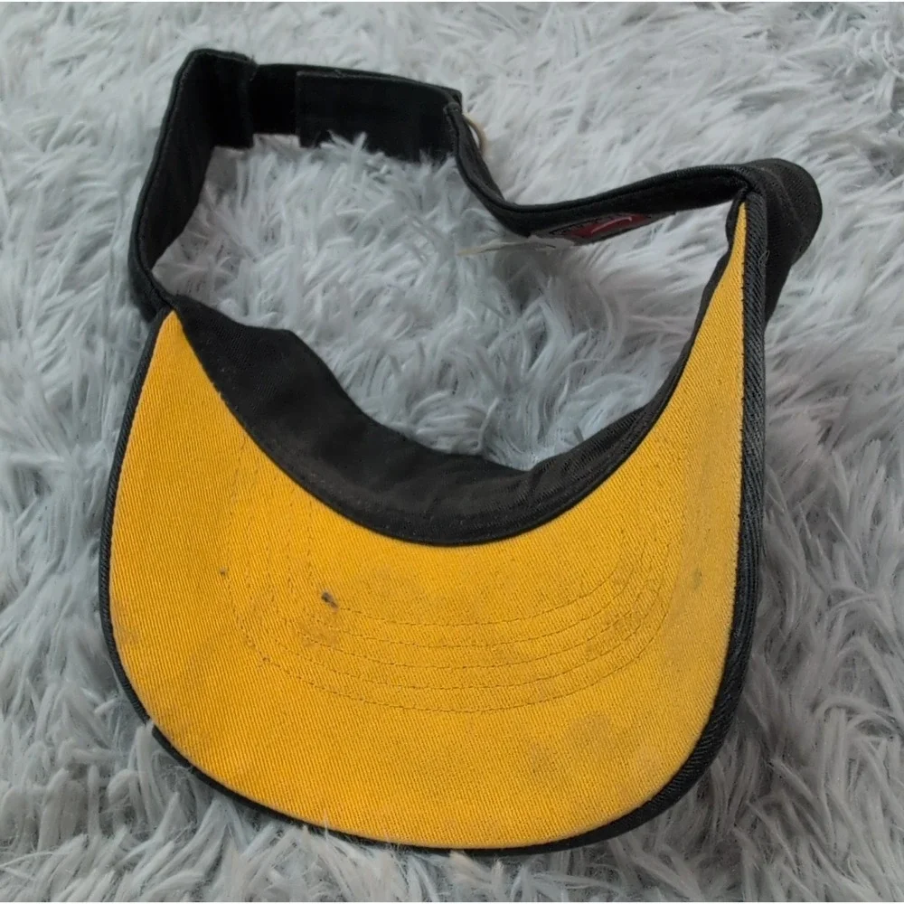 Nike Iowa Hawkeyes Visor Hat Adjustable Black Gold Embroidery Swoosh